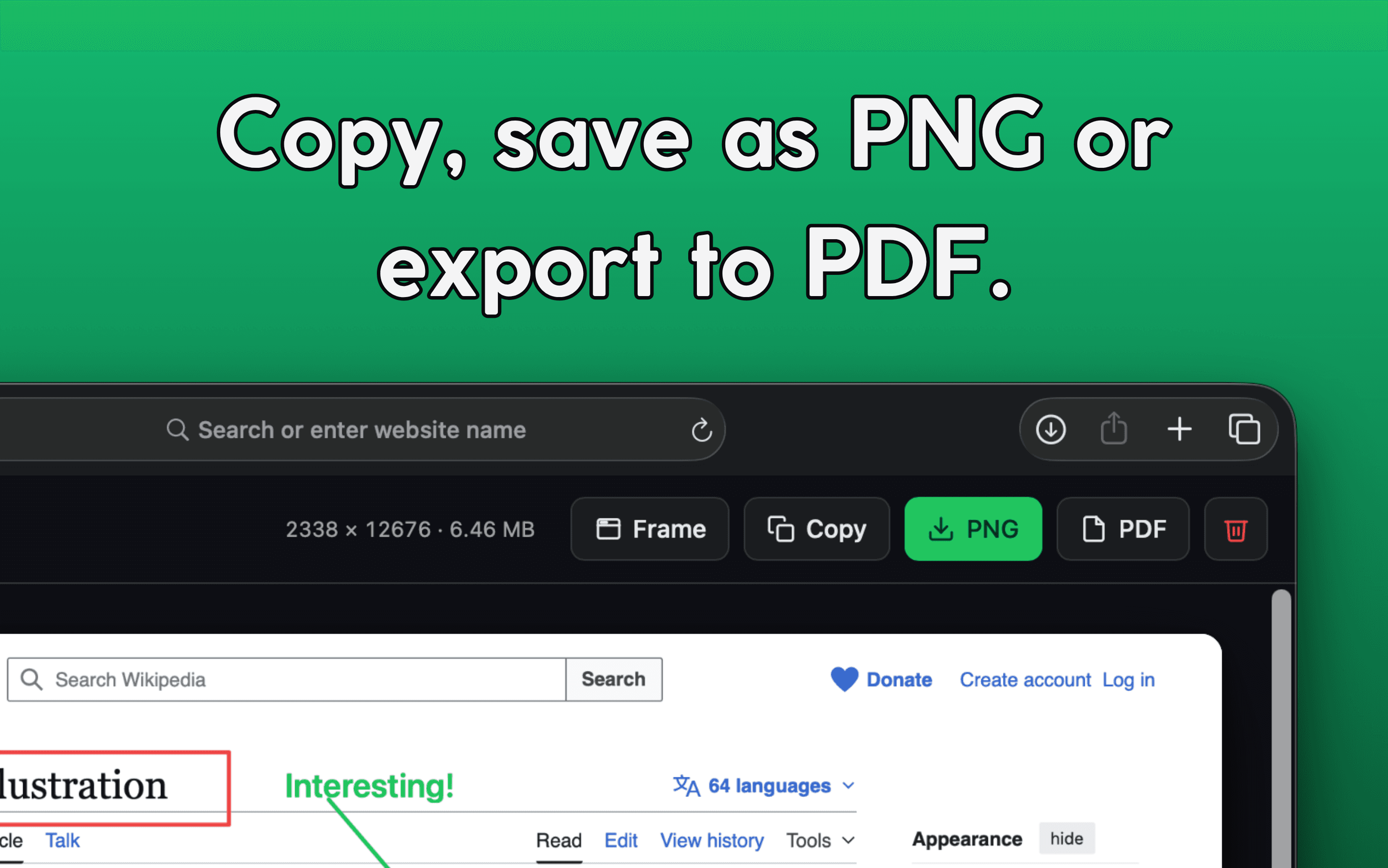 FullShot editor with annotation tools